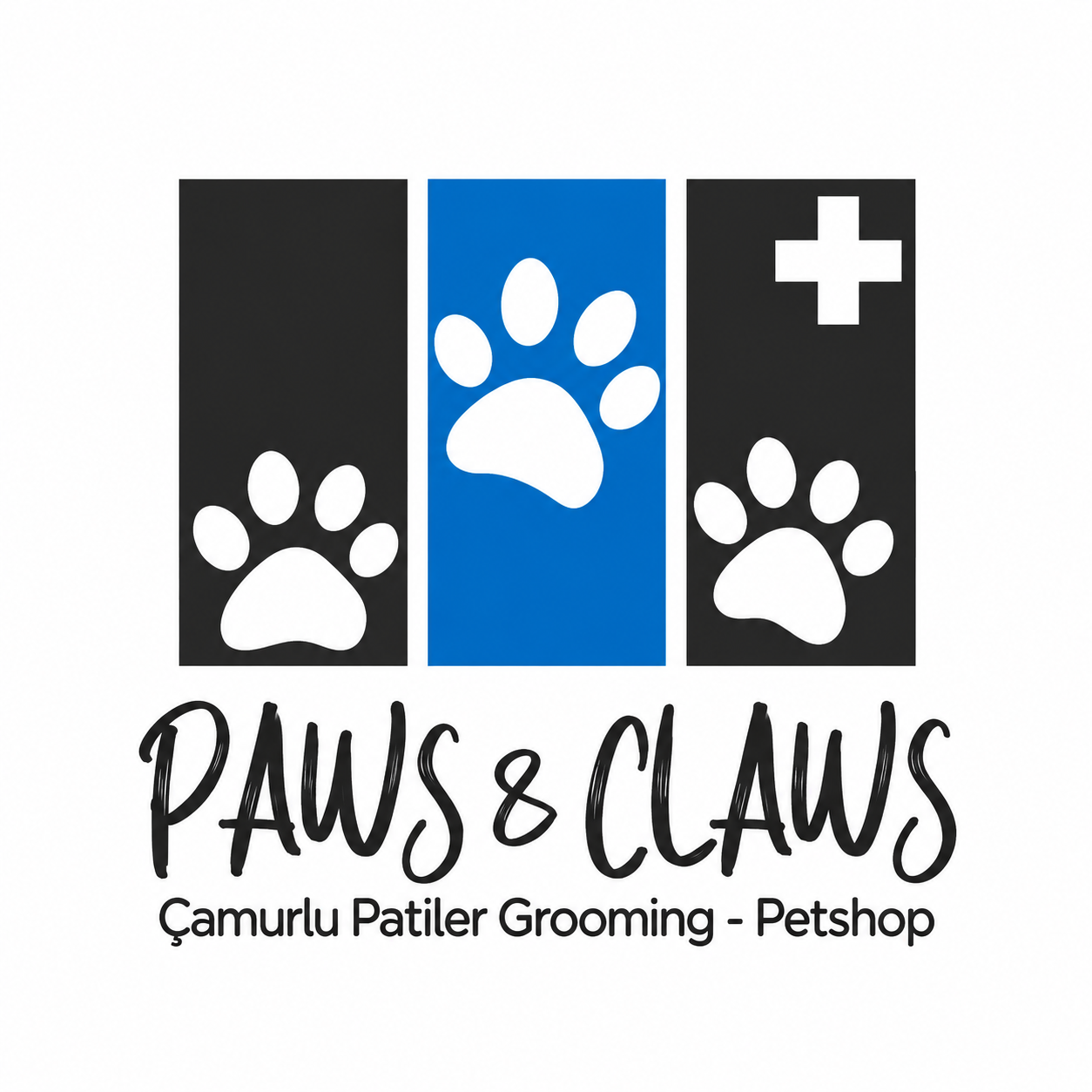 لوگوی Paws & Claws Çamurlu Patiler Grooming - Petshop