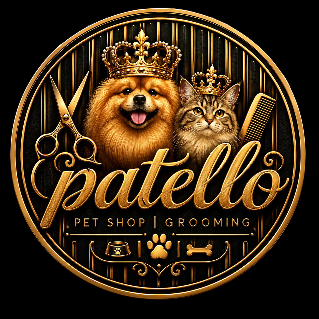 لوگوی Patello Pet Shop & Grooming
